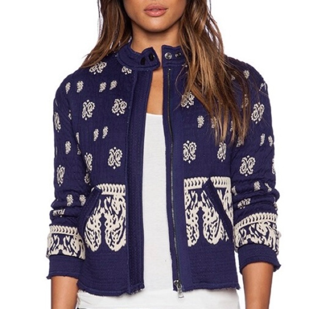 Free People Bluebird Quilted Jacket – Size XS